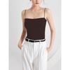 Elegant Pleated Camisole with Built-in Bra & Chest Pads - Women's Summer Outerwear