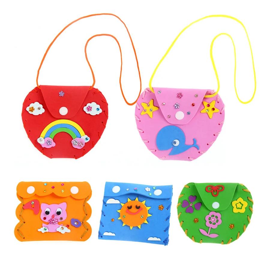5/10pcs DIY Handmade Material Kit for Coin Purse EVA Adhesive Sewing Splicing Art Felt Supplies Gift for Handicraft Lovers XJM