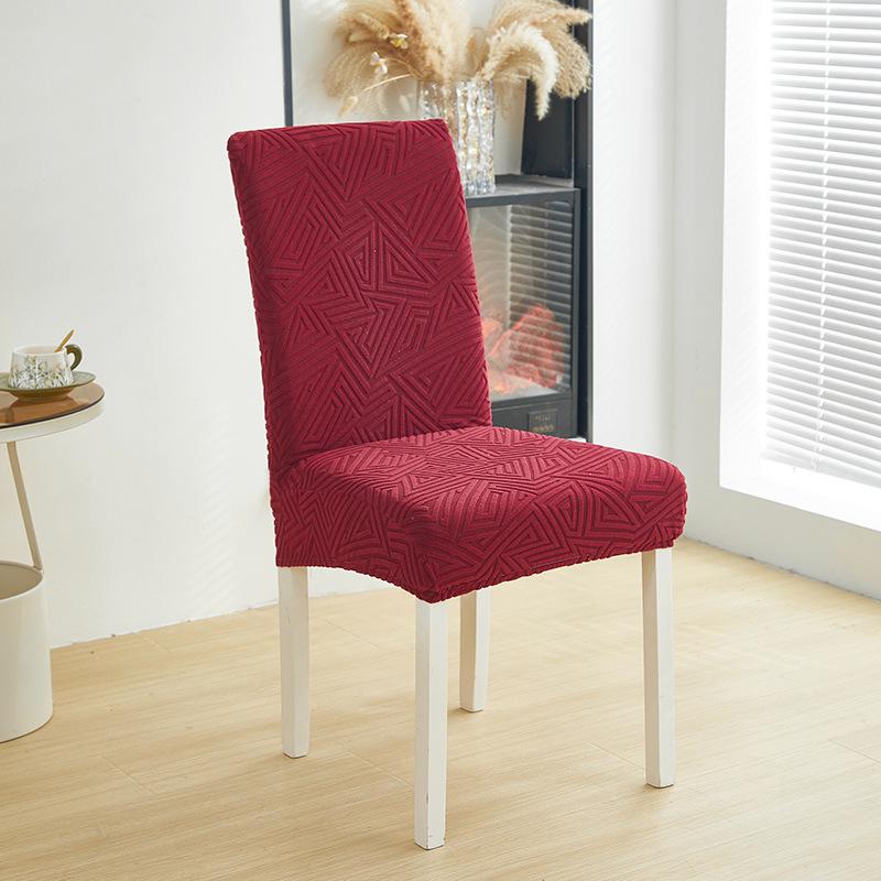 Thickened Skirt-Free Chair Cover All-Inclusive Elastic Backrest Seat Integrated Dining Chair Protective Cover Household