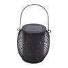 Outdoor Solar Hanging Lantern Light Metal LED Decorative Lamp for Garden Patio Courtyard Lawn Table Hollowed Out Design