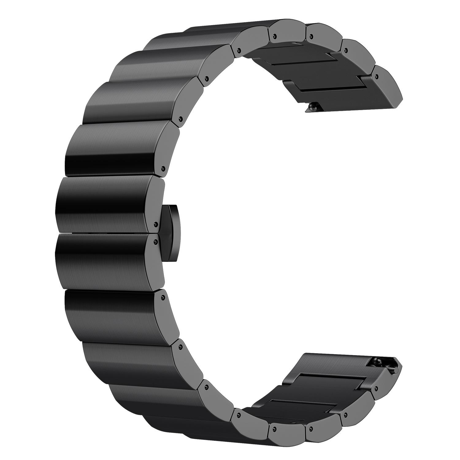 

22 мм титановый ремешок для Garmin Venu 4 3 2 45 мм / D2 Air X15 браслет для Forerunner 570 47 мм 265 255 сменный ремешок браслет 22mm чёрный