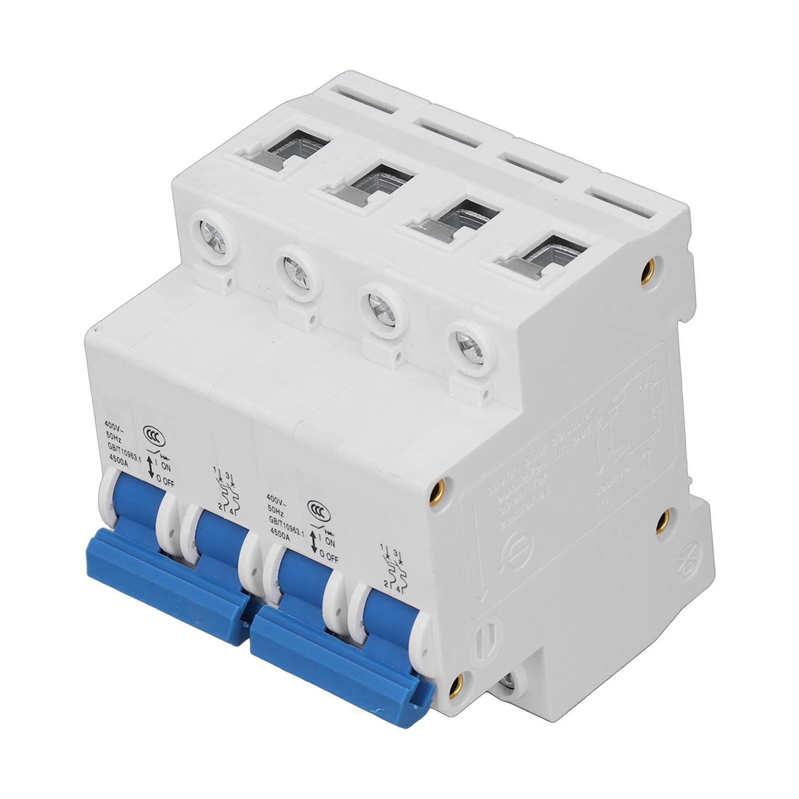 

Автоматичний вимикач блокування Ручний Перемикач Передачі Подвійного Живлення AC 400В 4500А для Дому 63А