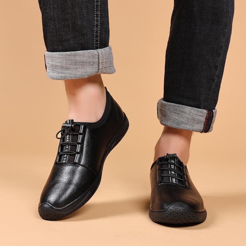 Модные роскошные мужские кроссовки из натуральной кожи — фото 3