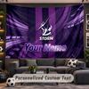 Wall Hanging Tapestry Custom NameMelbourne Storm Pattern Personalized Printed Fabric Wall Decor
