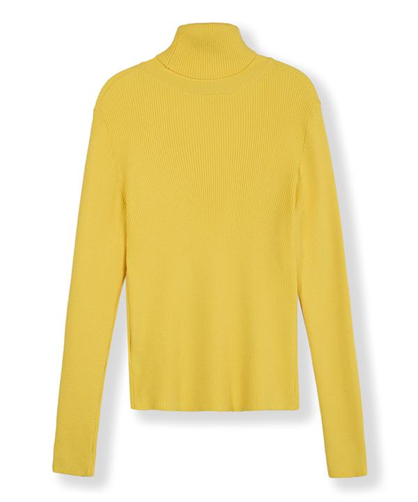 GREENBUTTER Soft Knit Turtleneck (Yellow)