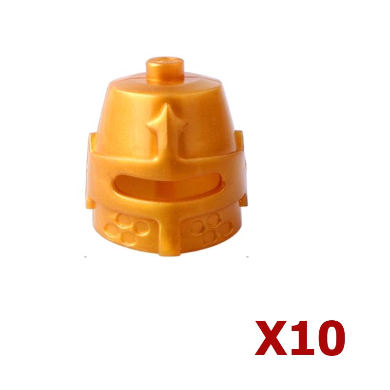 MOC Baustein Mittelalter Ritter Römischer Soldat Zubehör Helm Kopfbedeckung Flammenfeder Schwarzer Adler Schild König Umhang Ziegelstein Spielzeug