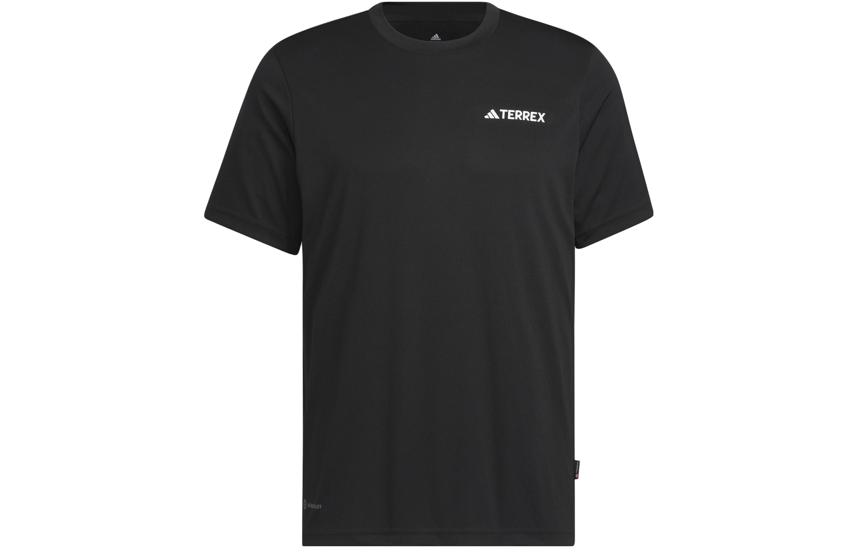

Adidas T Shirts Men s Black Crew Neck Moderate Straight Fit IC4414 L