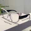 Multi Color Decor Frame Chic Crystal Design Ladies Glasses Non-prescription Striped Po Trends Eyewear for Women's