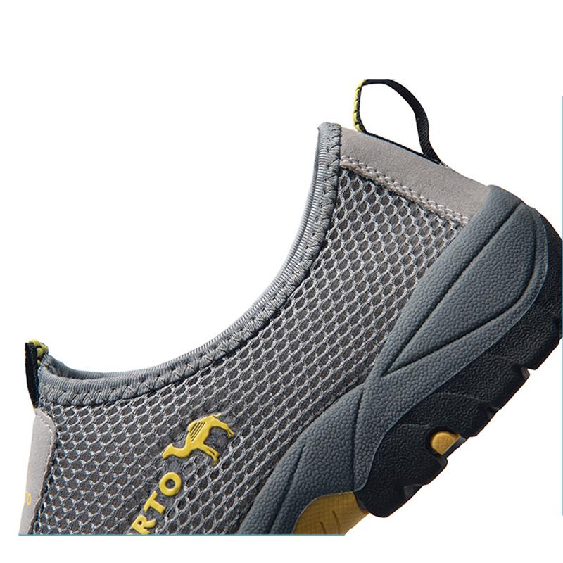 Heren Sneakers Ademend Mesh Buitenschoenen Vetersluiting Handige Heren Hardloopschoenen Antislip Slijtvast Wandelsneakers