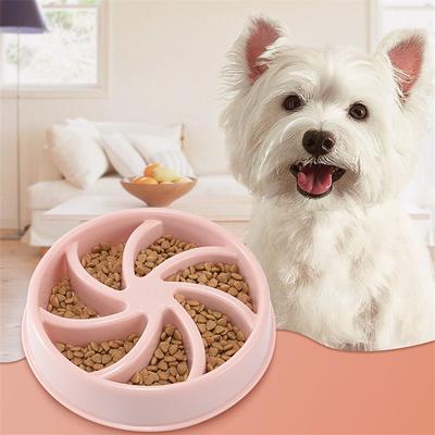 Ciotola per cani domestici Ciotola mangia lento Ciotola per cuccioli gatti Piatto ciotola per mangiare lentamente Antigolpimento Cibo Piatto per alimentazione Cibo per cani gatti Antisoffocamento Grasso Aiuto
