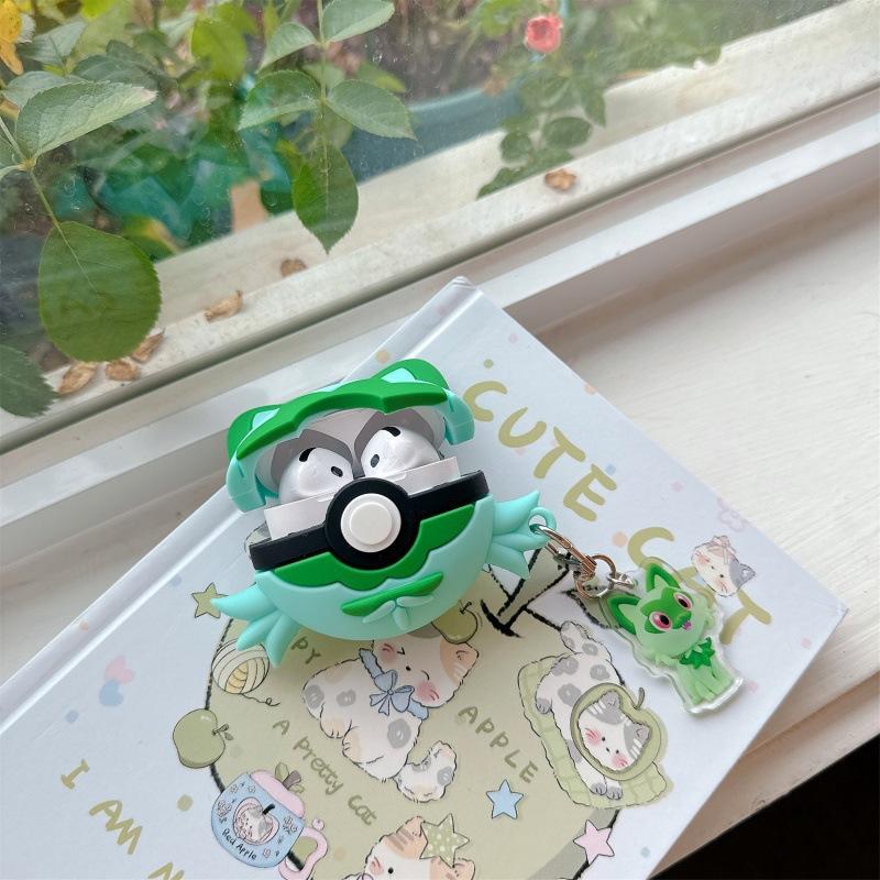 New Leaf Meow Ball for AirPods 1 Apple Bluetooth Wireless 1/1/1 Generation Pro1 Earphone Cover Female Silicone