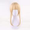 cosplay wig from in twin tails with perfect for parties and disguises 1 bonus item Heat-resistant "Second Castle" corn-colored buns, +