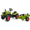 Traktor mit Anhänger und zu öffnender Motorhaube - FALK - Class - Ab 2 Jahren - 100% Hergestellt in Frankreich - 75% recycelter Kunststoff