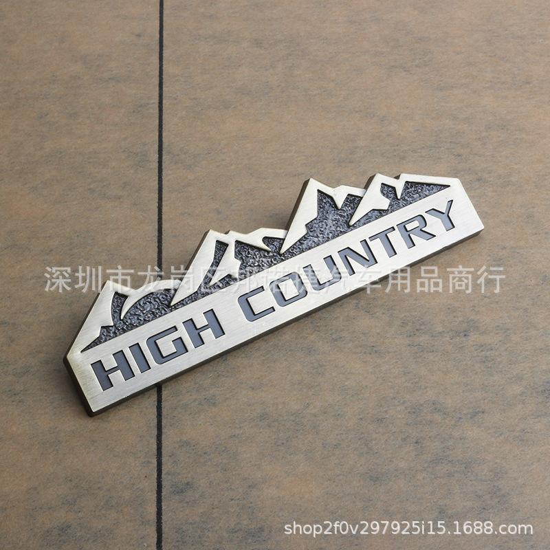 JEEP Off-Road 4X4 Snow Mountain Metal Body Car Tail Sticker