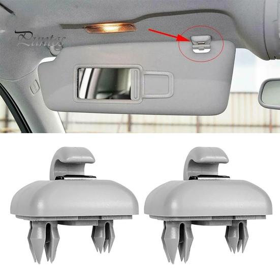 Car Sun Visor Retainer Hook 2Pcs Bracket Fine Workmanship High Reliability ABS Interior Clip Holder 8U0857562A 8E0857562 for A3 A4L A5 A6L