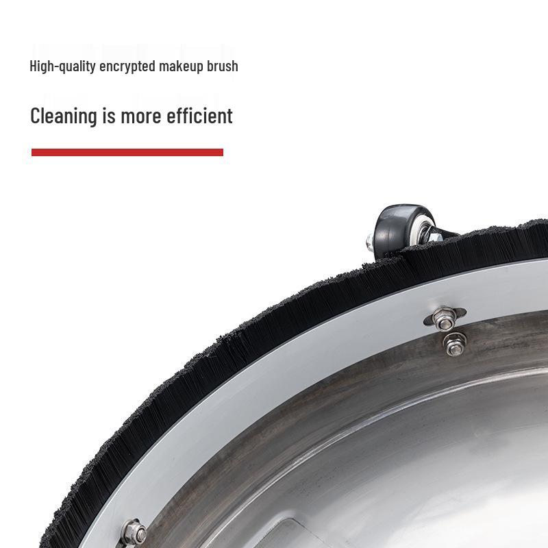 15" Stainless Steel High-Pressure Floor Scrubber with Quick-Connect for Home & Outdoor Use