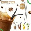 500pcs Black Straws (0.23*8.27 Inches), Disposable Straws, Juice Straws, for Party Decoration, Beverage Cocktail Supplies, Cocktail Straws