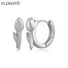 925 Silver Ear Needle Simple 10/15/25mm Hoop Earrings for Women Round Dangle Gold Earrings Fashion Korean Jewelry