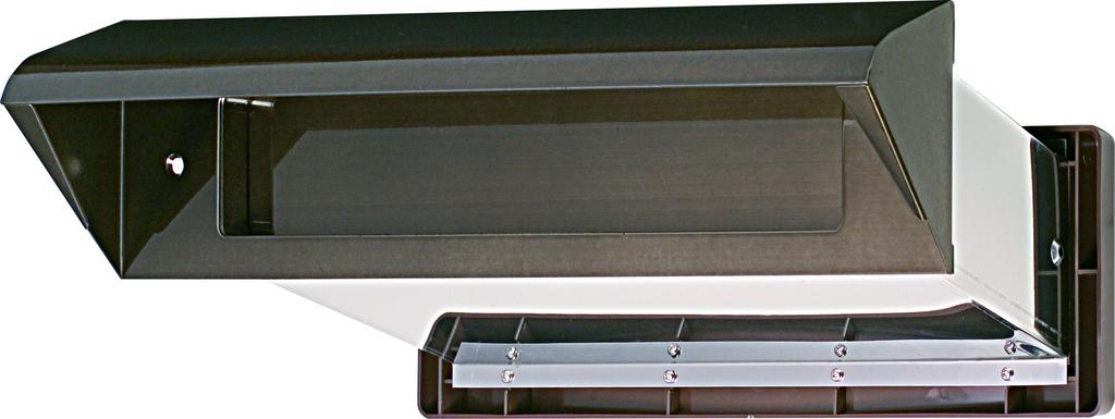 Mizukami Metal Stainless Steel Chute with Inner Lid, Airtight Type No. 30, for Solid Walls, Amber (001-5721), 1 Unit