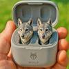 Cute Animal Shaped Bluetooth-compatible Earbuds 3D Frog Eagle Zebra Wolf Lion Animal Wireless Earbuds with Charging Case for Teens Adults