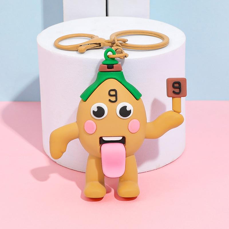 67 Keychains Cartoon Brainrot Keychain Hanging Ornament for Bags Party Favors Gift Six Seven Keyring Hanging Pendants