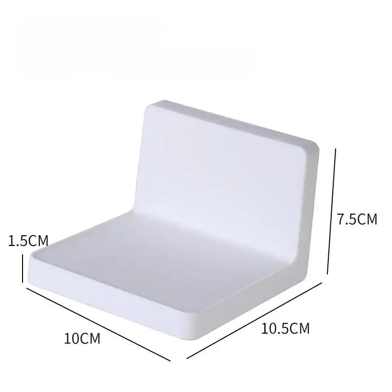 

Многофункциональные держатели для хранения вещей, настенное хранение из акрила Autohesion, бесплатные держатели для пробивания отверстий для ванной комнаты, гостиной, кухни, школы, общежития белый