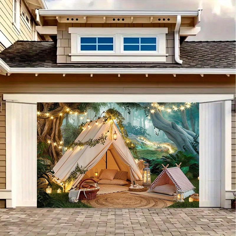Forest Camping Scene, Suitable for All Seasons, Multifunctional Rooms and Party Decorations
