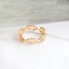 Minimalistischer DNA-Ring für Frauen, Wissenschaft, Chemie, Biologie, Molekül-Helix-Ringe, Gold, Silber, modischer Arztschmuck