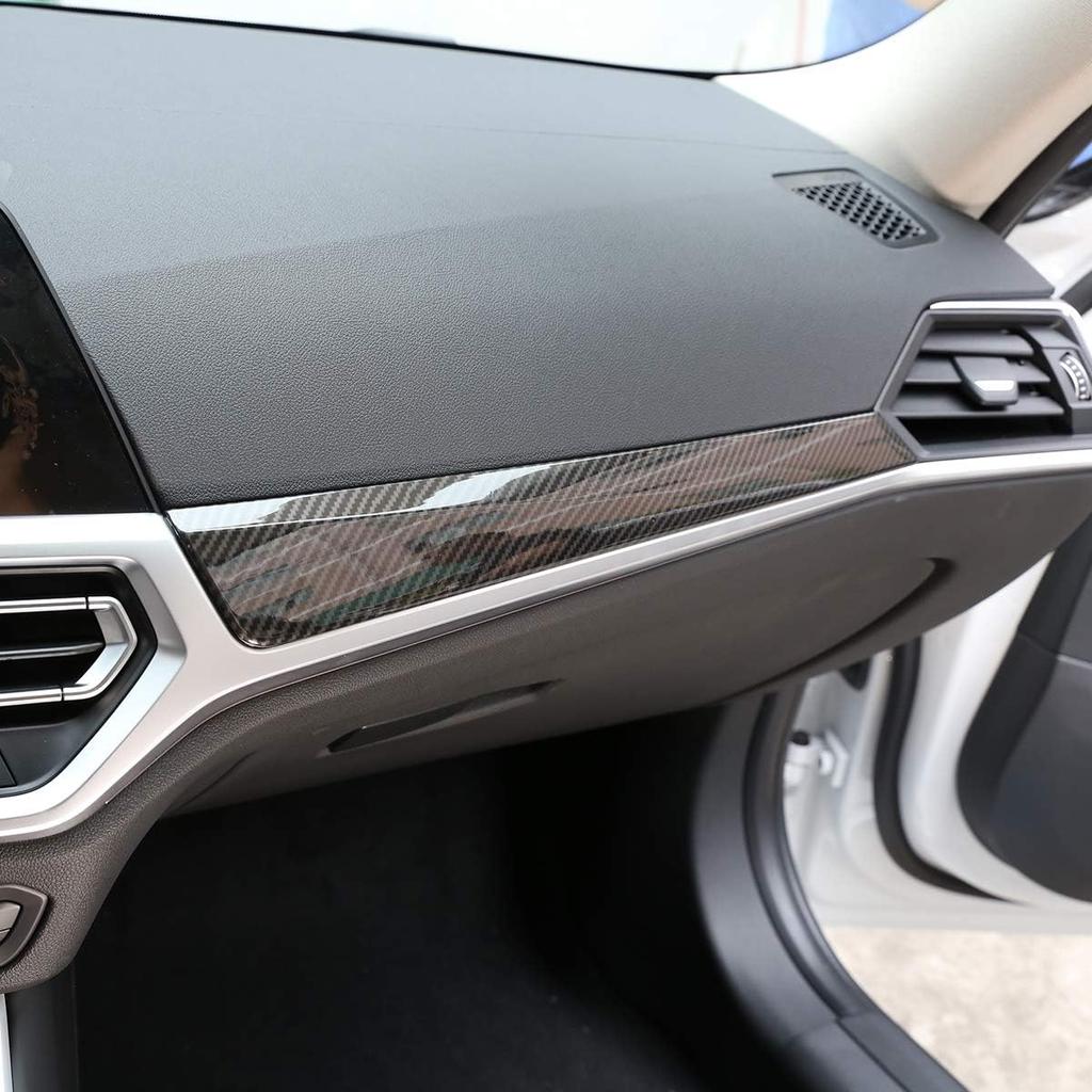 ABS Car Center Console Dashboard Decoration Panel Trim For BMW G20 G28 325li 3 Series 2019 2020 (Carbon Fiber)
