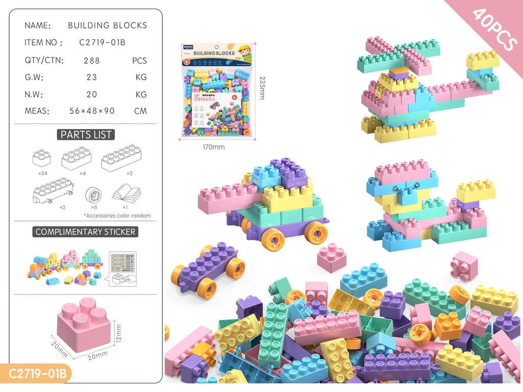 Children'S Diy Assembled Particles Building Block Kindergarten Educational Early Education 3-6 Years Old Toy Gift