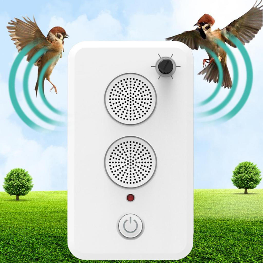 Bat Repeller Devices Adjustable Electric Animal Trap Ultrasonic Rechargeable Bird Defense System for Attic House Garden Basement