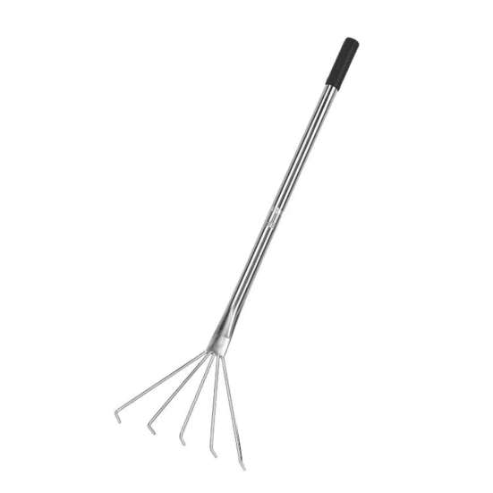 

Ручные грабли для прополки, ручные грабли из нержавеющей стали с 5 зубьями, прочные садовые грабли для обработки, рыхления почвы, разбрасывания мульчи 80cm Horizontal