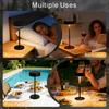 Nowa Rechargeable Desk Table Lamp do Sypialni i na Kemping, Podwójne Tryby Ładowania, 3 Temperatury Barwowe, Wodoodporna Lampka Nocna do Domu i na Zewnątrz