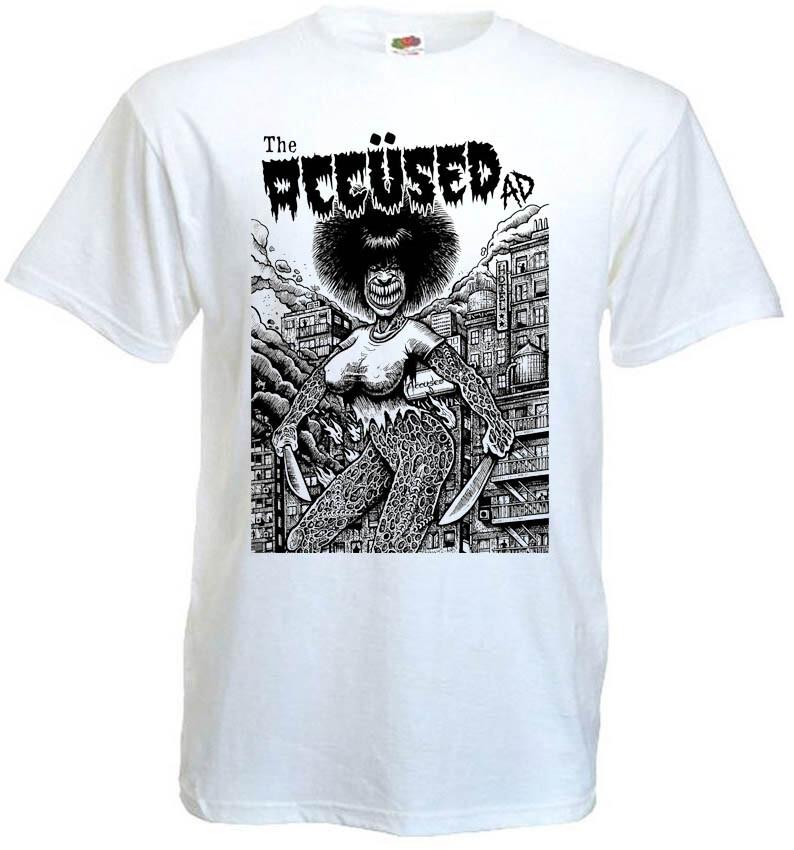 The Accused AD T-shirt white hardcore metal all sizes S5XL XXXL