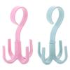 Storage Hook Shelf Storage Tie Holder Multifunction Rotating Four-claw Hook 4 Hook Plastic Hanger