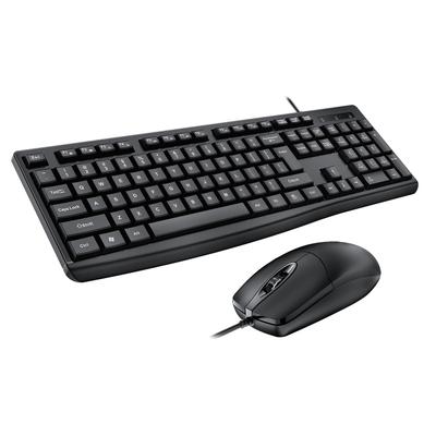Keyboard Mouse Combo USB Wired   Set Optical Ergonomic for Laptop PC Gaming Working