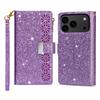 For iPhone 17 Pro Case Starry Sky Carving Leather Wallet Phone Cover with Wrist Strap