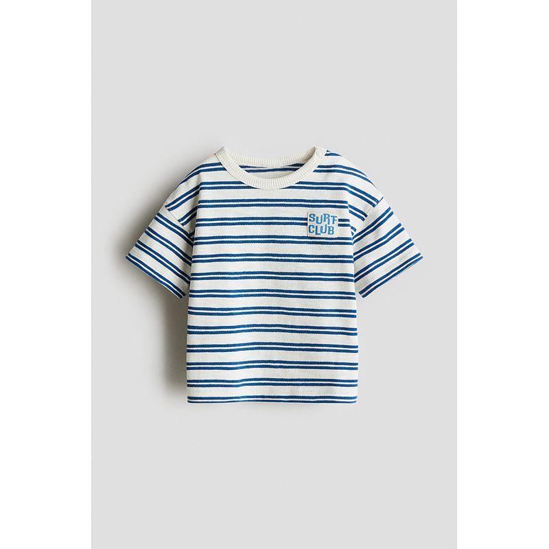 

Hm2025 Лето Новая Детская Одежда Малыш Мальчик Принт Футболка 1294634 Blue/Surf Club 90/52(1 ½-2Y)