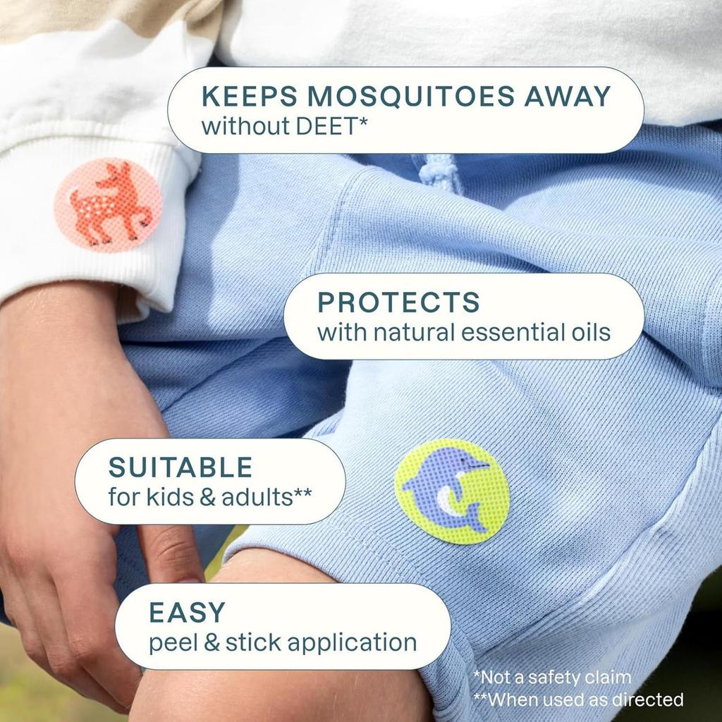 Gnat Patch 72 Piece Animal Pattern Natural Plant Oil Patches Gnat Sticker Sheets For Adults Kids Family Students Home Outdoor