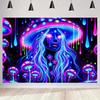 Colorful Sparkling Animals and Scenery Backdrop Coconut Tree Starry Sky Universe Banner living Room Decoration Photography Prop