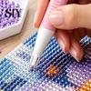 Faux Diamond Art Gadgets Auto Bead Dispenser Pen, Wax Free Craft Tool Picker for Round Diamonds DIY Crafts Manual Dispensing Pen