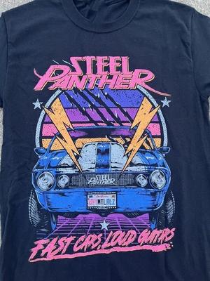 Steel Panther Album Cotone Pesante Nero T-Shirt Taglia Completa K913