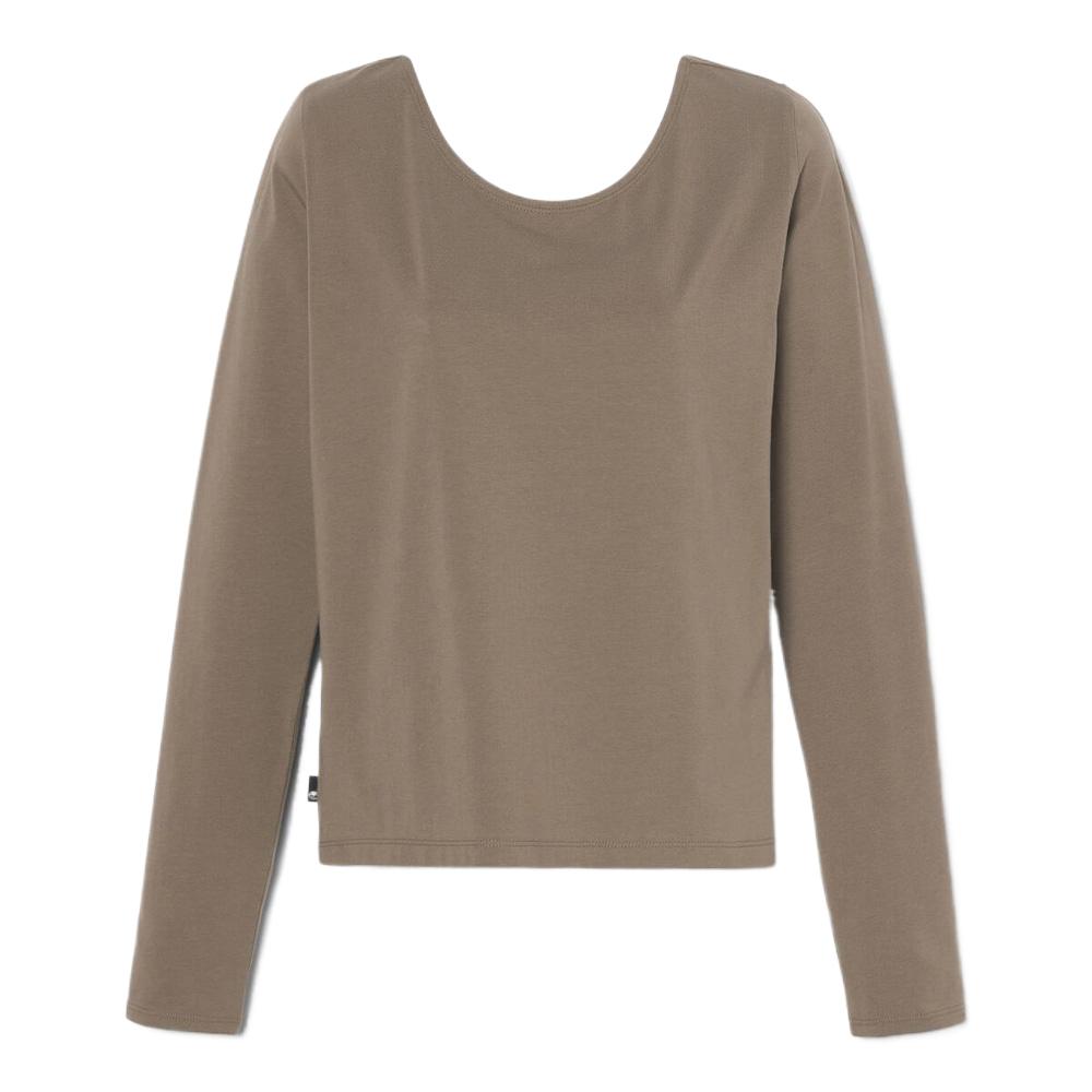 Timberland Comfortable Skin-Friendly Soft Solid Color Long Sleeve Regular T-Shirt Women tops TB0A5ZHQBK0 XS
