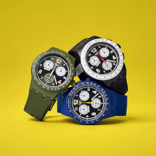 Swatch NOTHING BASIC ABOUT GREEN SUSG406 watch, green