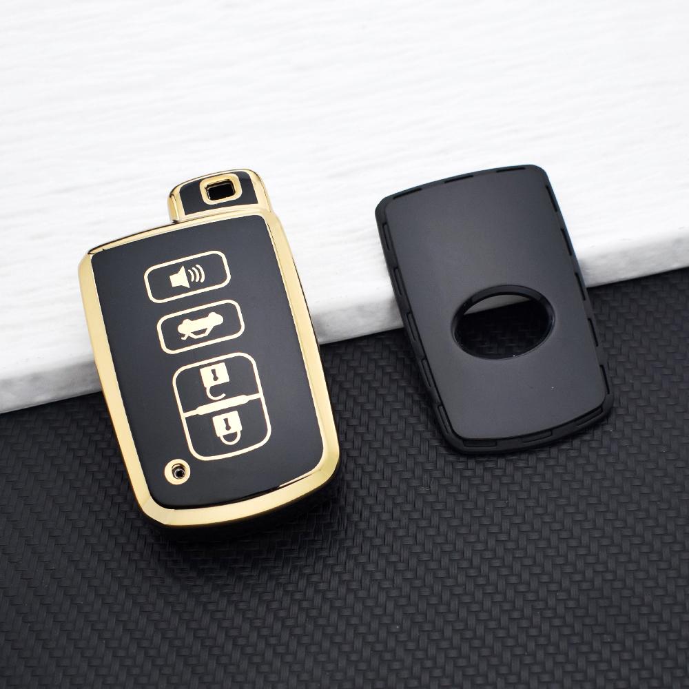 2/3/4 Buttons Anti-Scratch TPU Key Fob Cover for Toyota Camry RAV4 2012-2018 Key Holder Fit For Auris Hybrid Avalon Yaris Verso