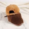 RICYGVM Autumn Winter Corduroy Beret For Women Retro Classic Solid Color Forward Hat Men Painter Fashion Sunshade Duckbill Cap