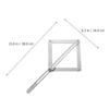 High Accuracy Stainless Steel Protractor Angle Finder Tool for Woodworking Miter Measuring Ruler Foldable Corner Gauge Angle