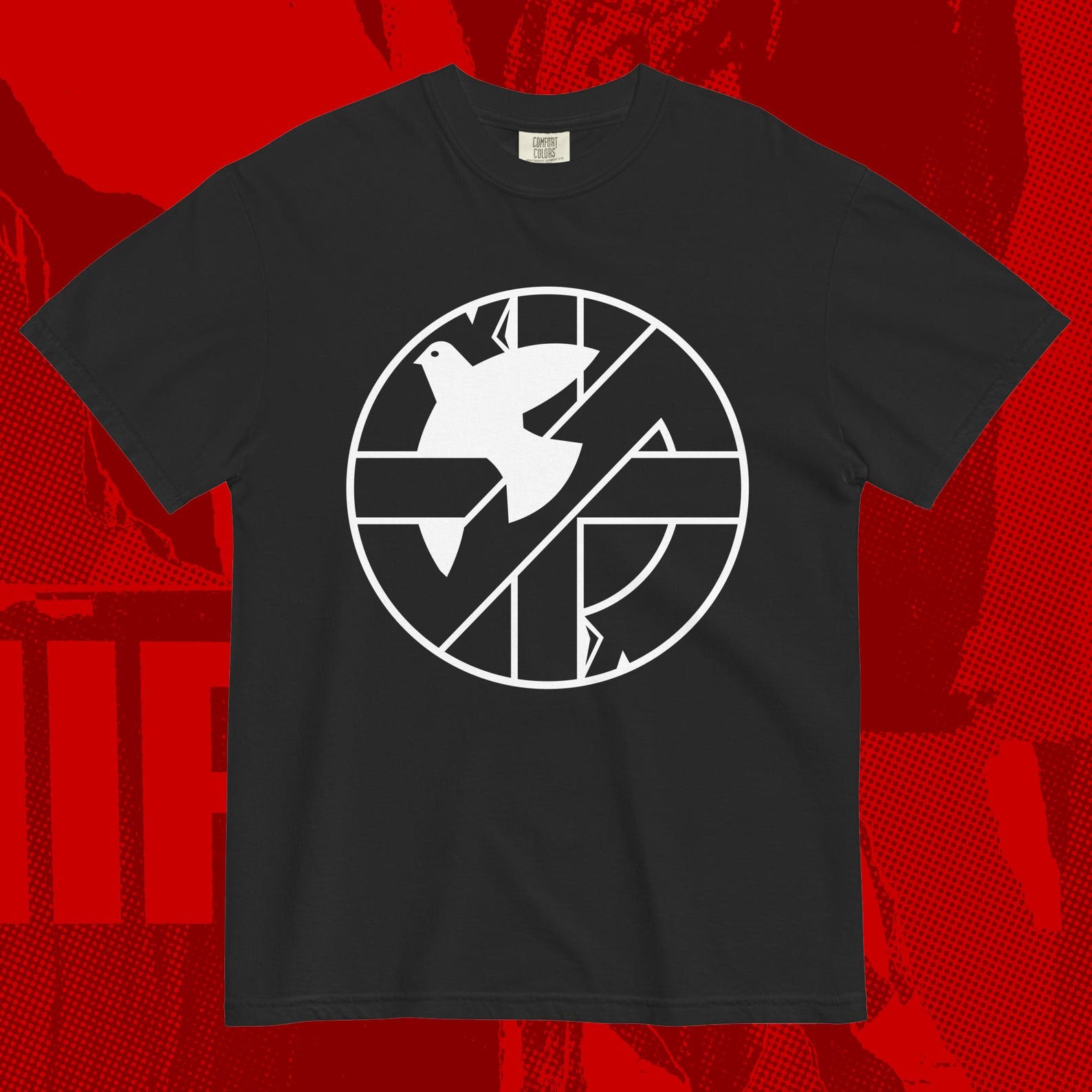 Crass Dove T-Shirt | Peace Anarchy Crust Punk 80s UK S