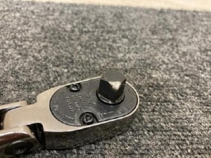 Snap-on Tools Pearl Blue 3/8" Hard Grip Flex Head Ratchet FHFD80A USED