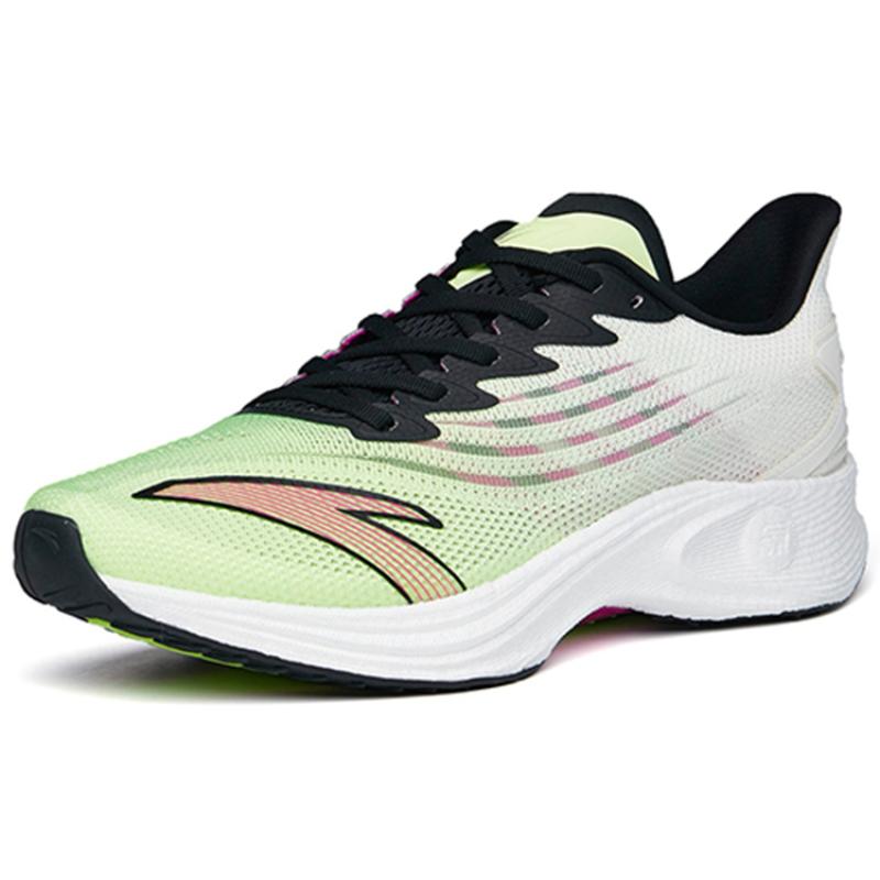 Anta MACH 2.0 Cushioning Anti-Slip Wear-Resistant Breathability Low-Top Running Shoes Men's Green Black White Sneakers 112355583-3
